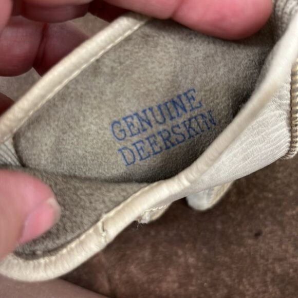 VTG Deerskin Crochet Leather Driving Gloves - Picture 4 of 5